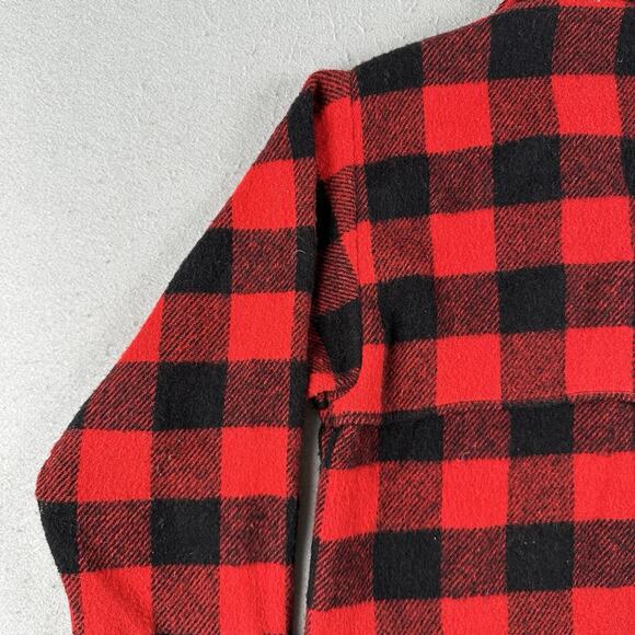 Vintage Codet Jacket Men’s Medium Buffalo Plaid Red Black Wool Hunting - Picture 16 of 16